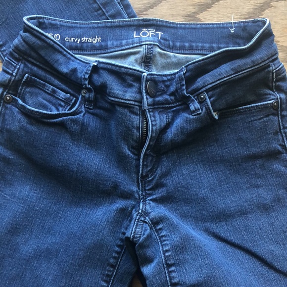 LOFT Curvy Straight Jeans - Picture 2 of 6